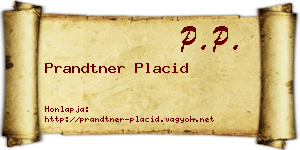 Prandtner Placid névjegykártya